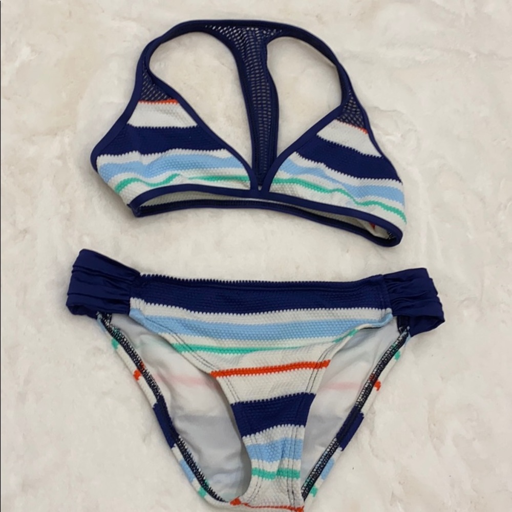 Splendid Striped Swimsuit - Picture 2 of 9